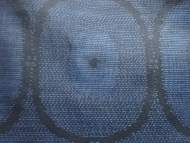 JAPANESE KIMONO / ANTIQUE KIMONO / SILK / DORO OSHIMA TSUMUGI / WOVEN ABSTRACT PATTERN